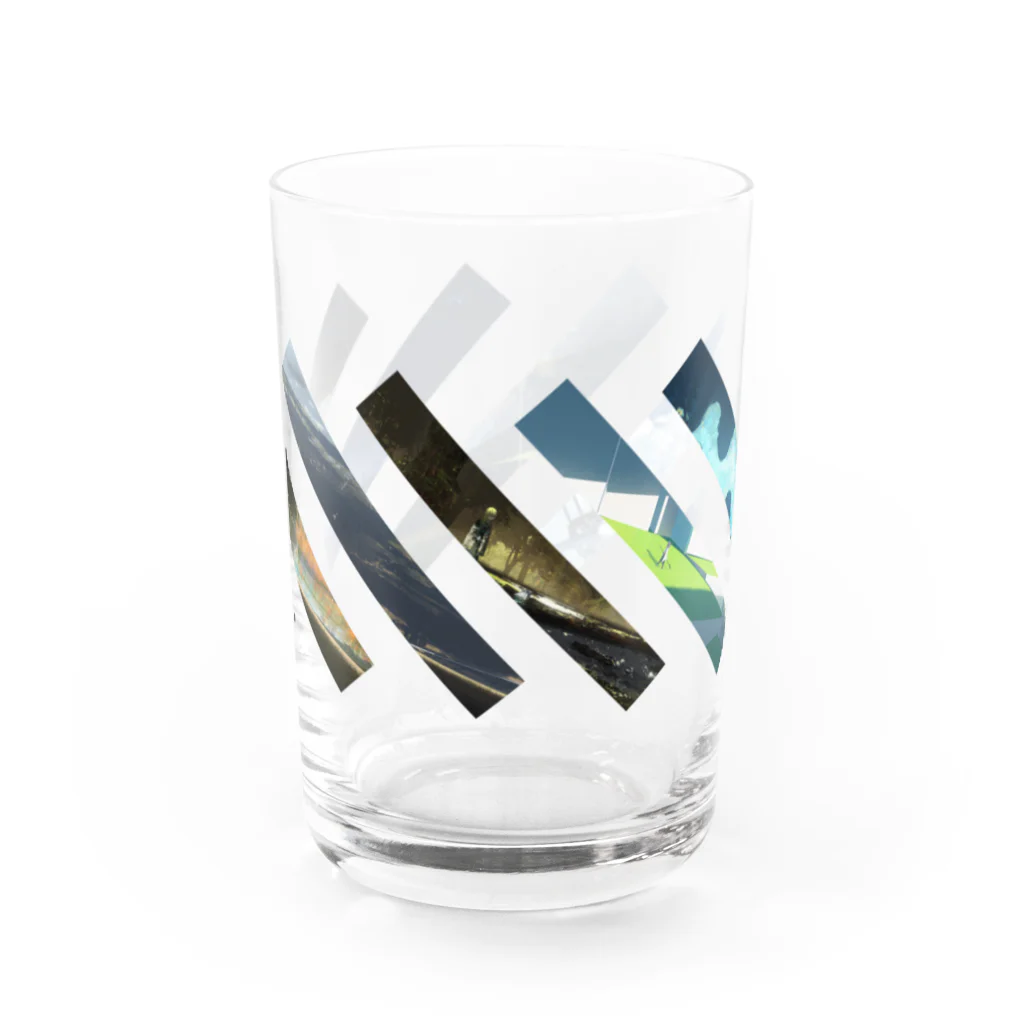 あすてろidの八列風景 Water Glass :front
