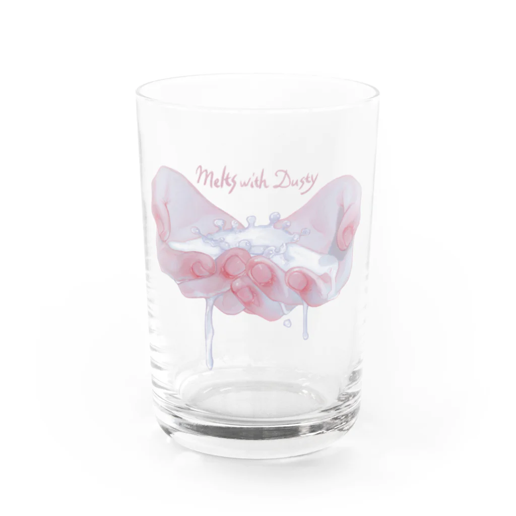 烏帽子 眇眼のみるくくらうん Water Glass :front