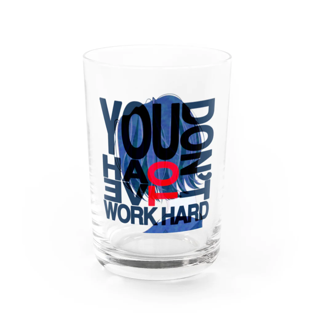 homareのウルフカットgirl Water Glass :front