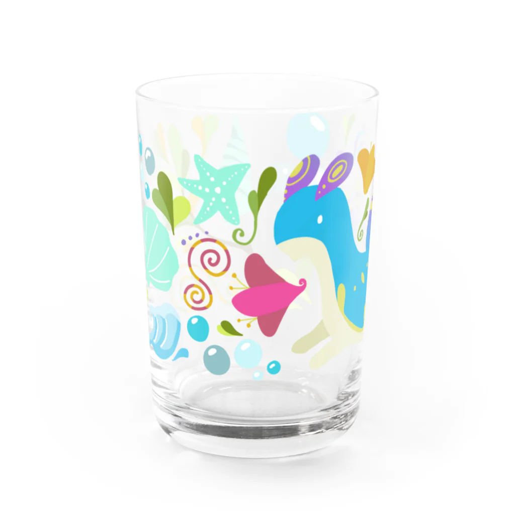 イササのウミウシドラゴン Water Glass :front