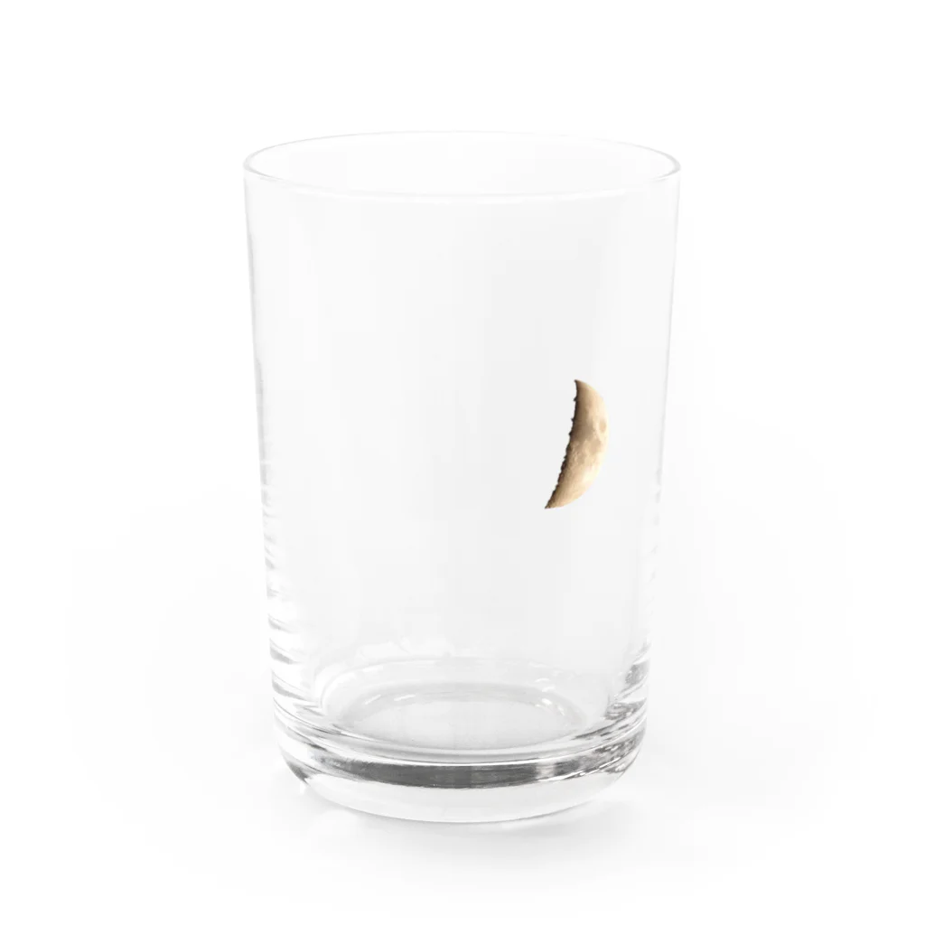 びのの欠けてる月 Water Glass :front