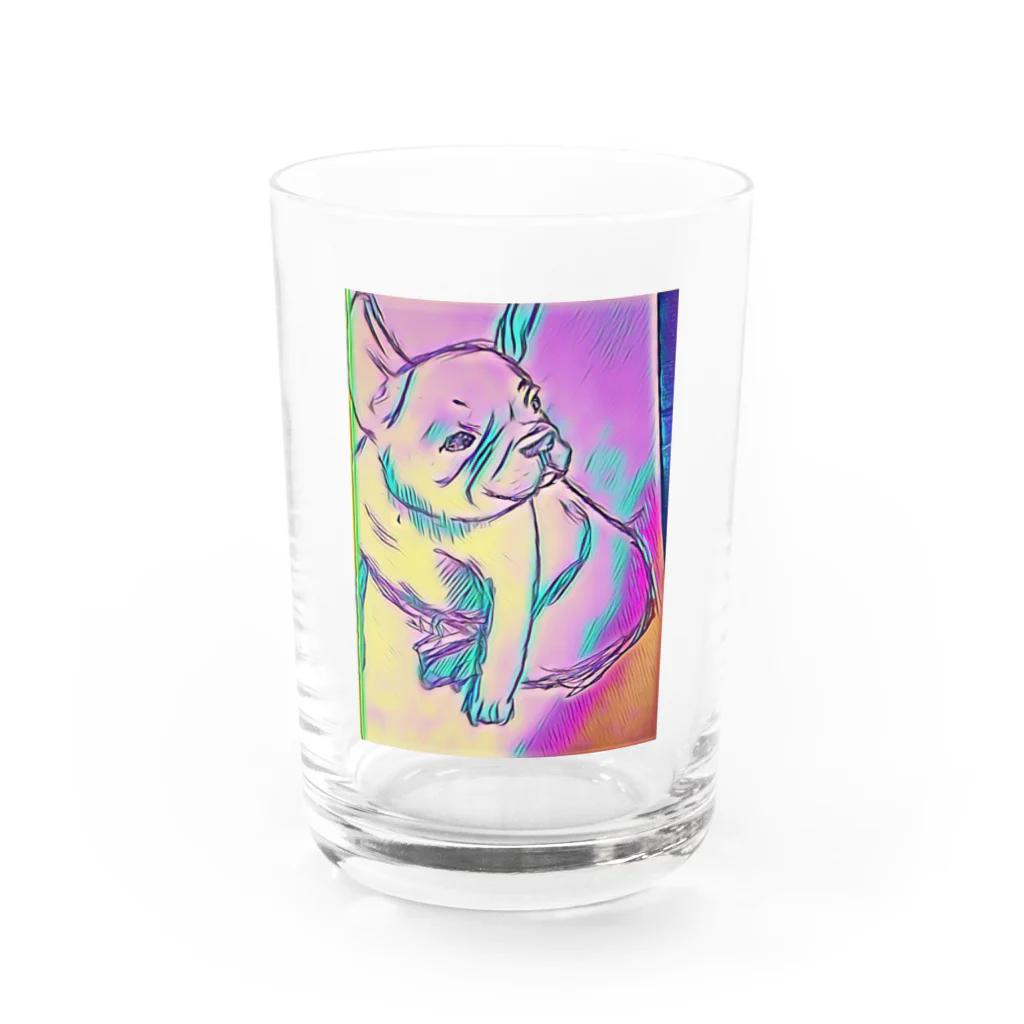 プリンショップのフレンチブル Water Glass :front