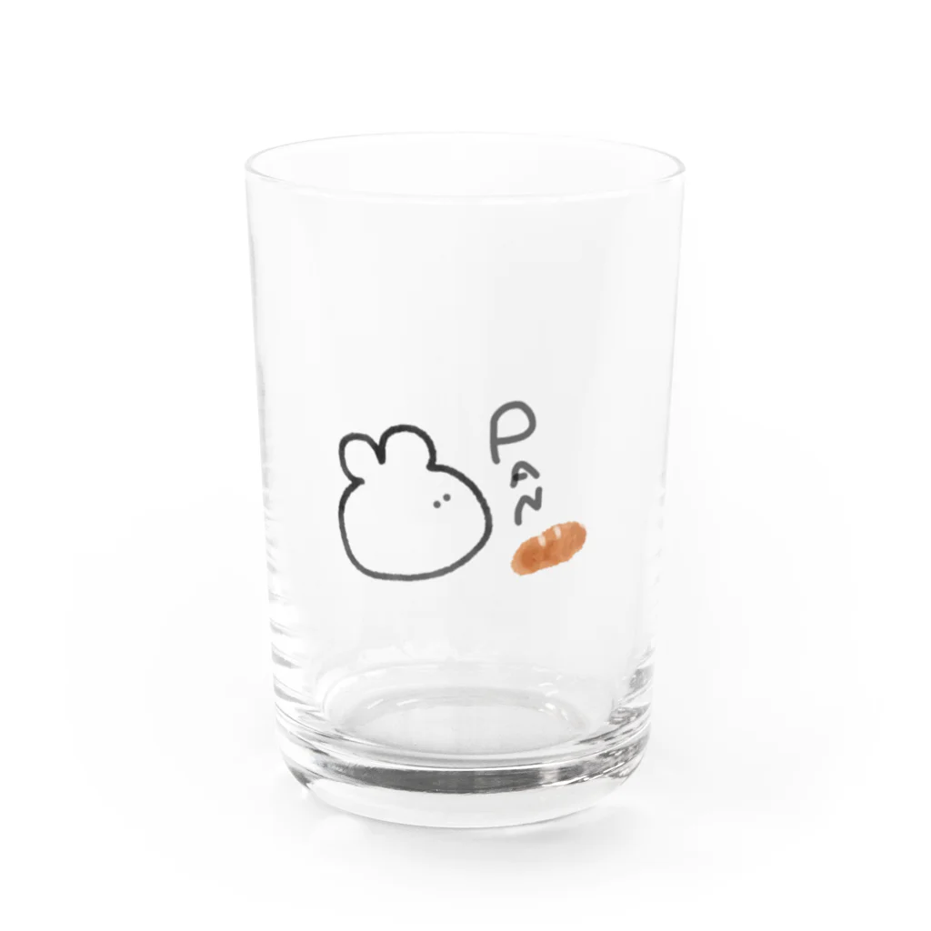 148cmのBellのパン好きの。うさちゃん。 Water Glass :front