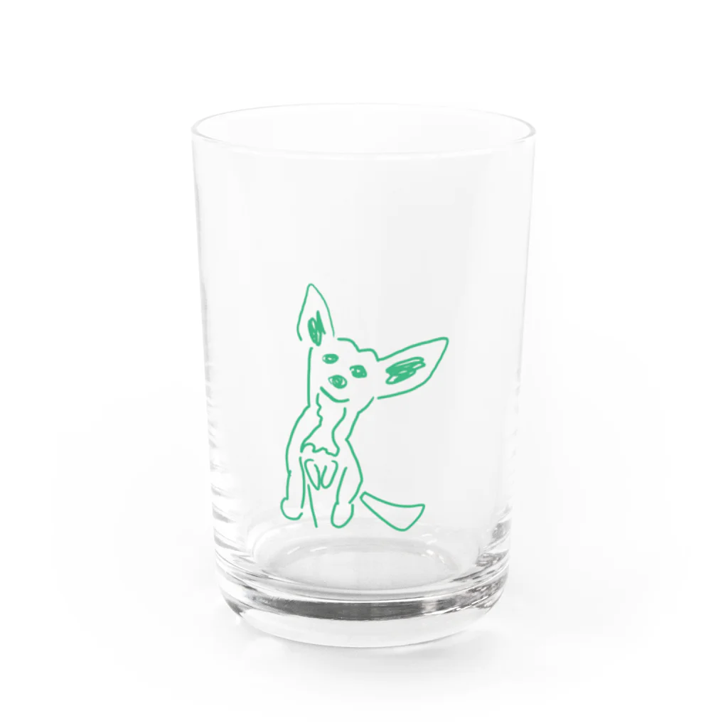 Mylily55の隣の犬 Water Glass :front