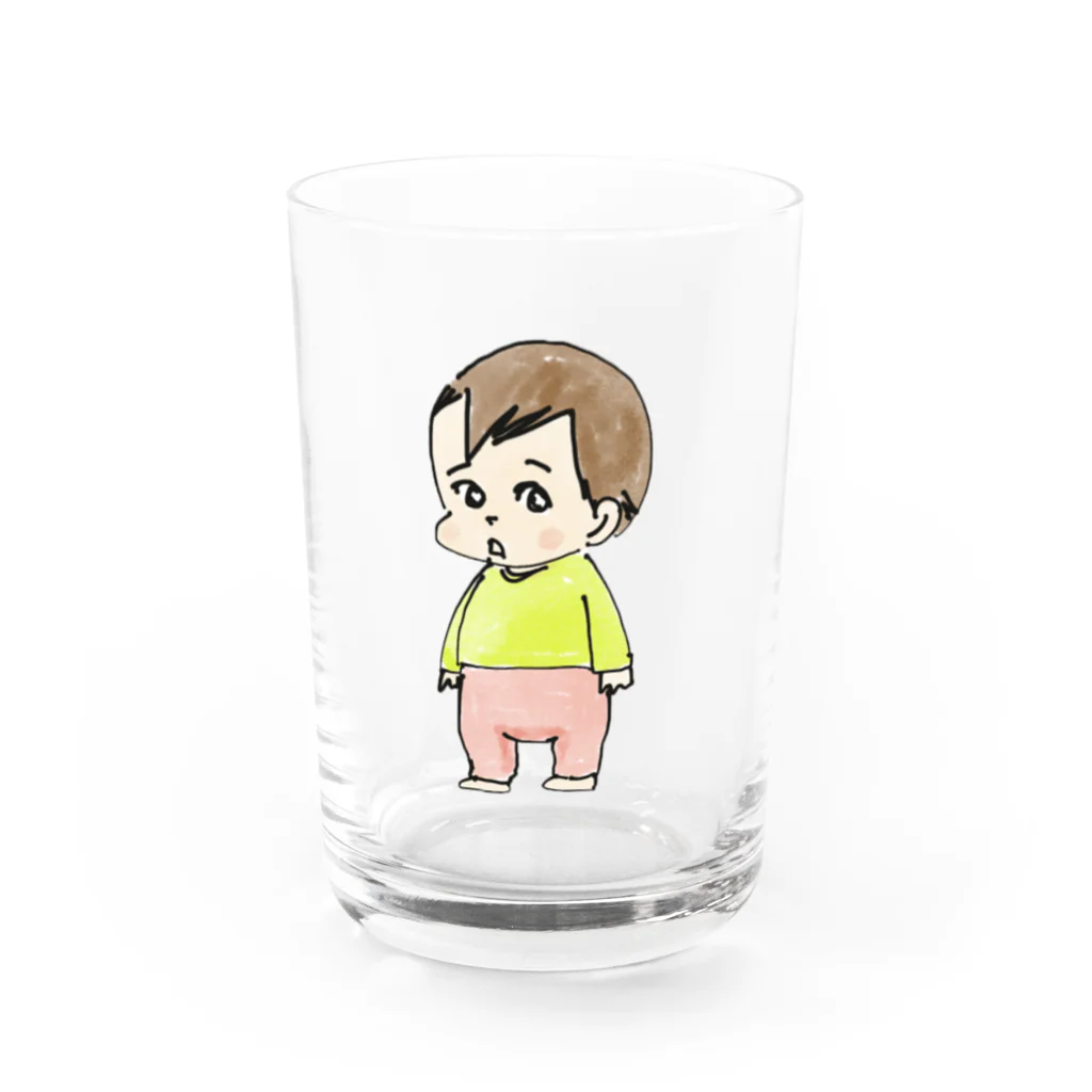 のら生活ののんちゃん Water Glass :front