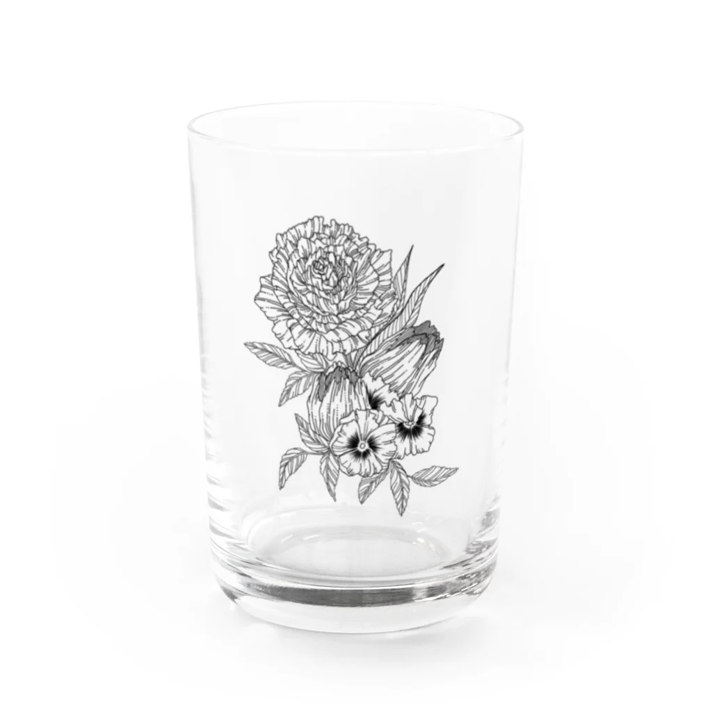 87の花 Water Glass :front