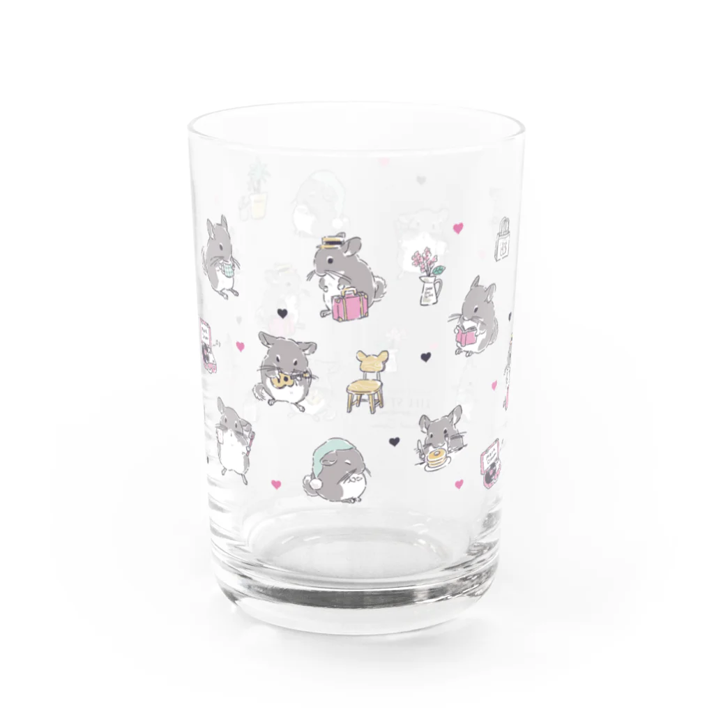 チンチラ雑貨MarkCrownのチンチラ Lifestyle Water Glass :front