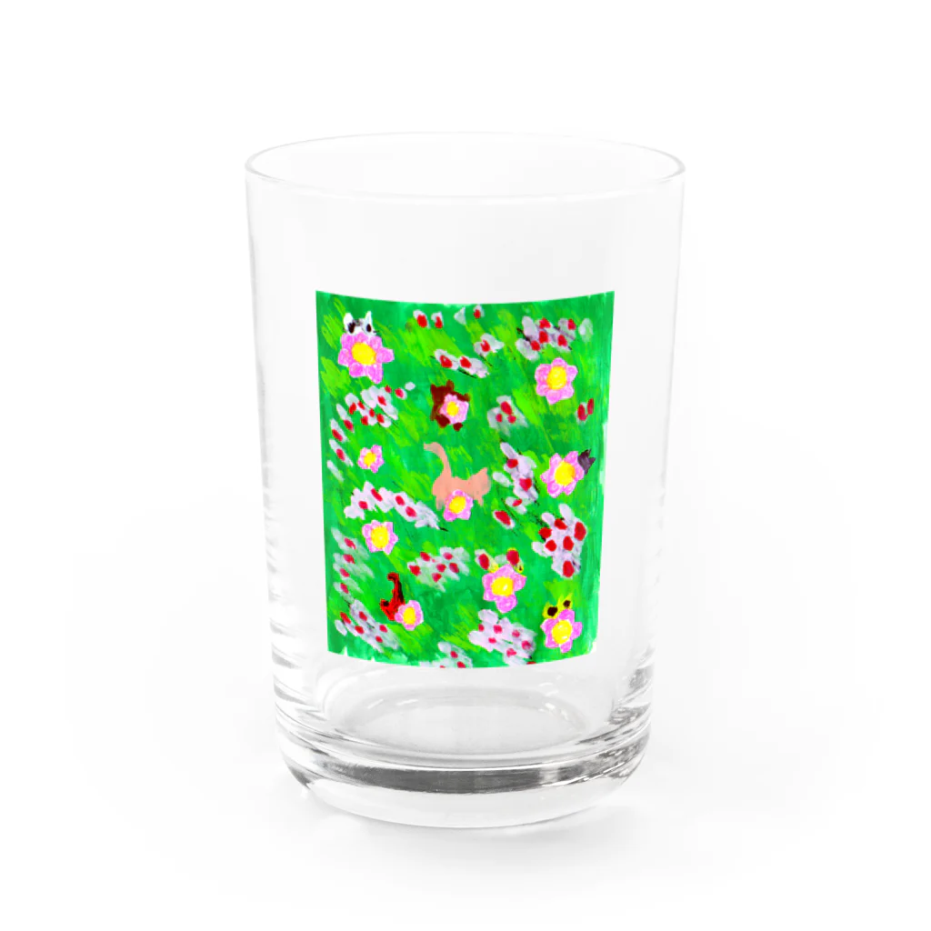 ミッケ佳のキャッツを探せ Water Glass :front