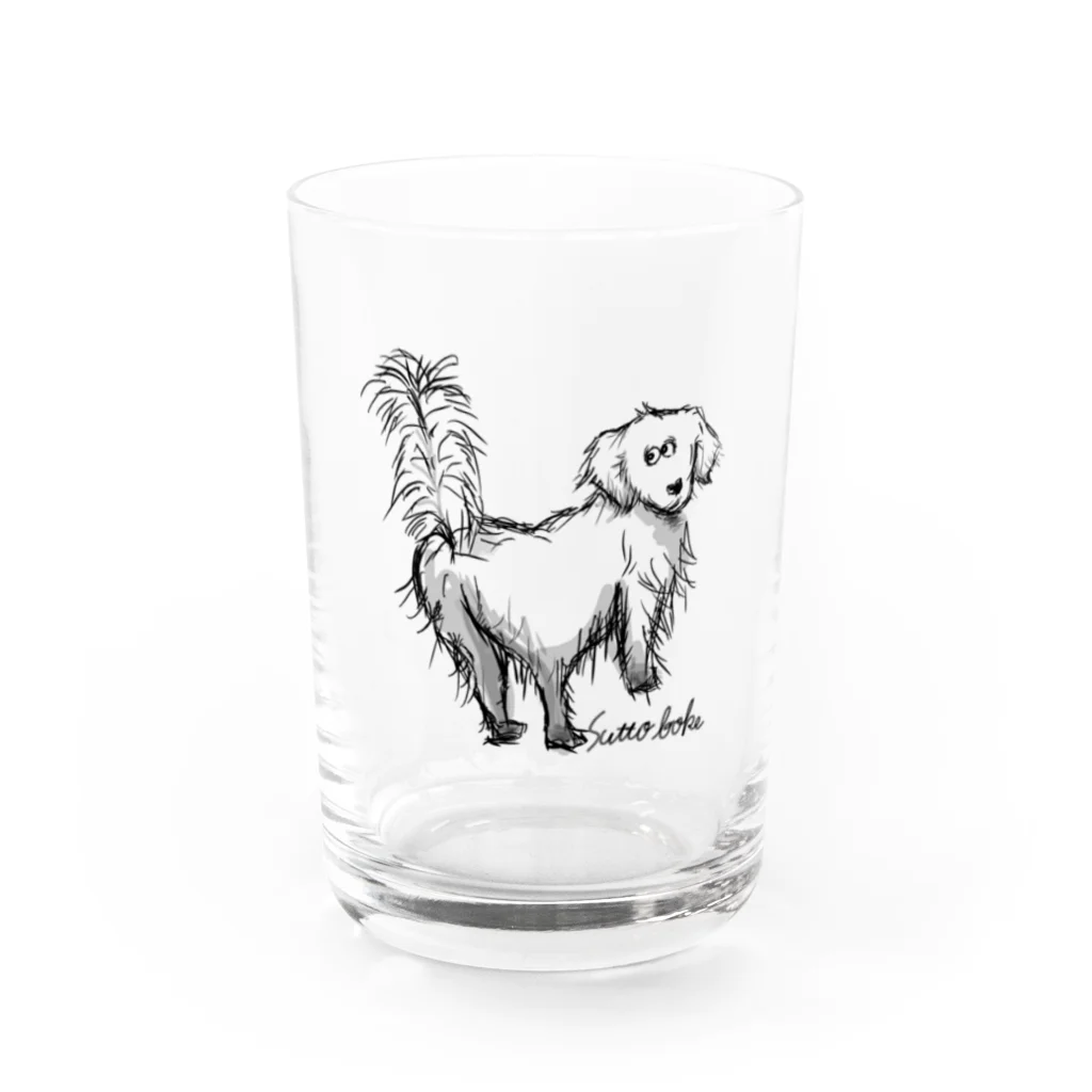 ui.のGolden Retriever Water Glass :front