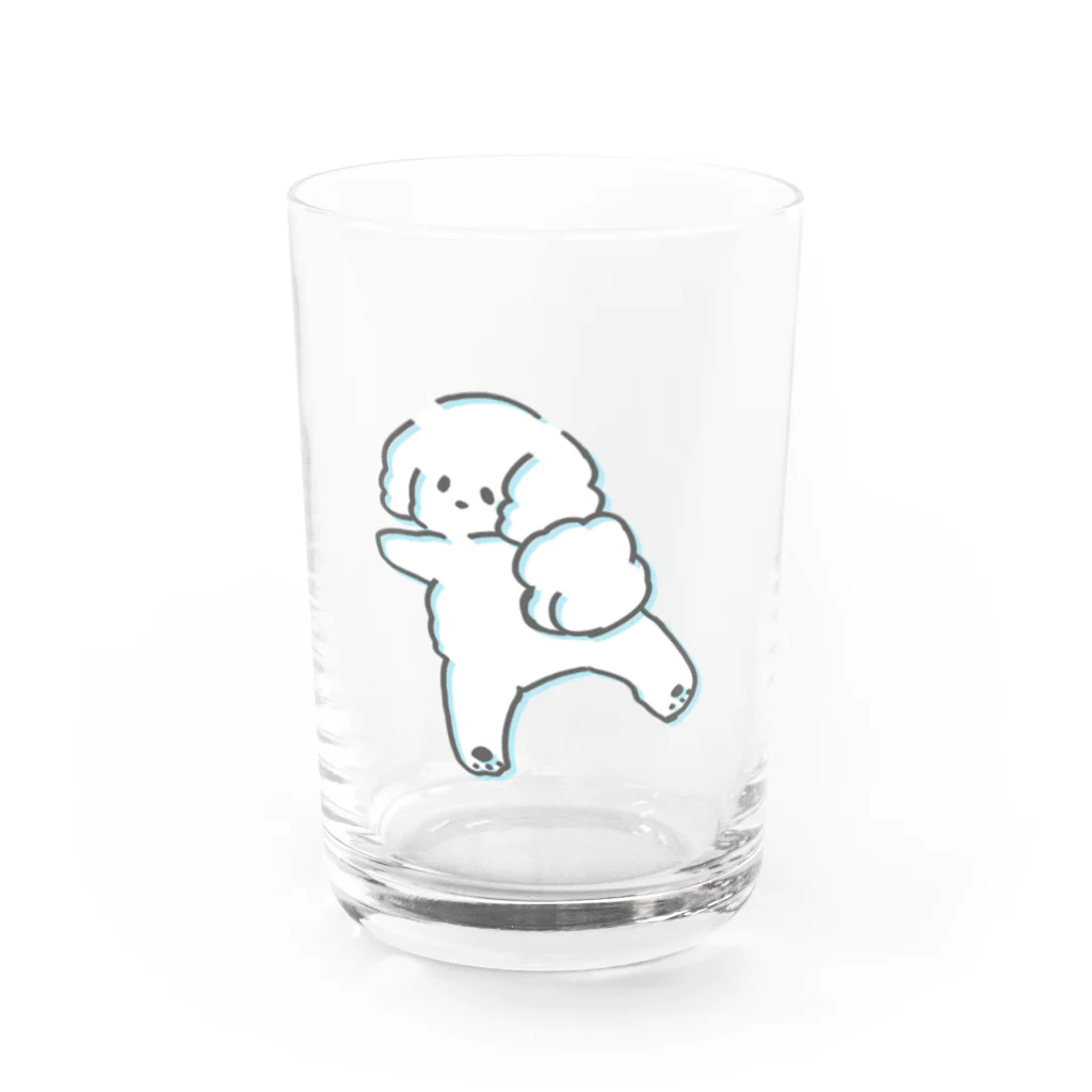 ソラリナのふわふわトイプードル1 Water Glass :front