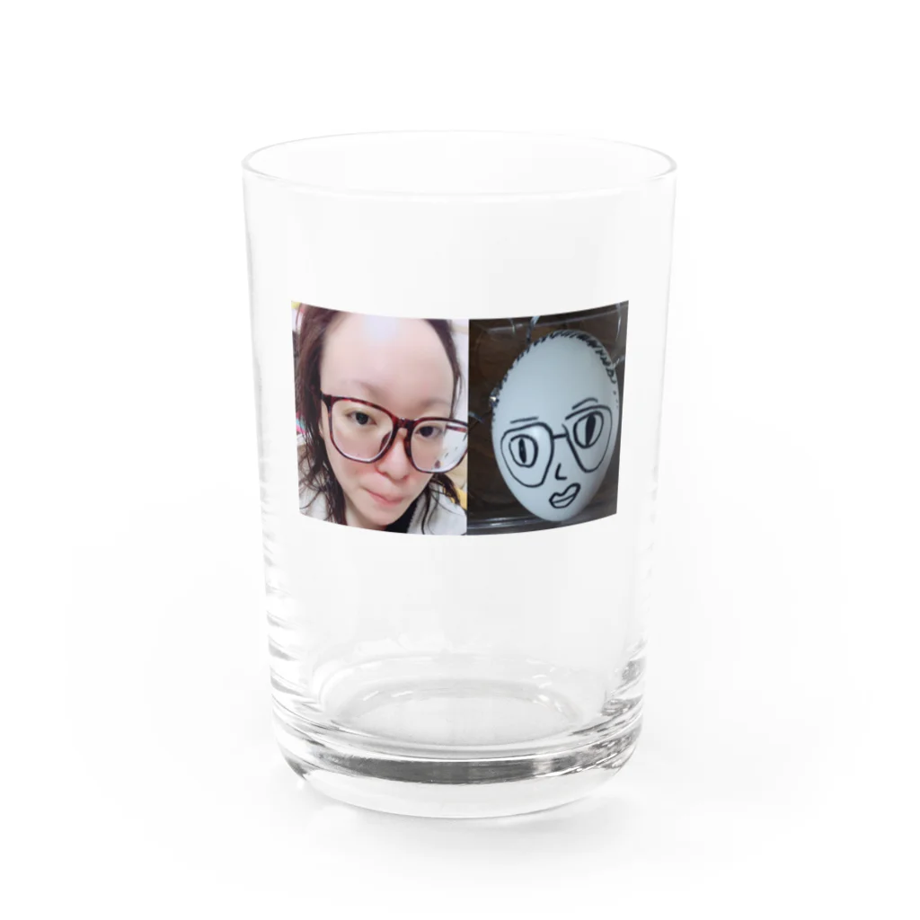 ANAN＠猫ひろしの人🥚🥚のたまごなん？シリーズ Water Glass :front