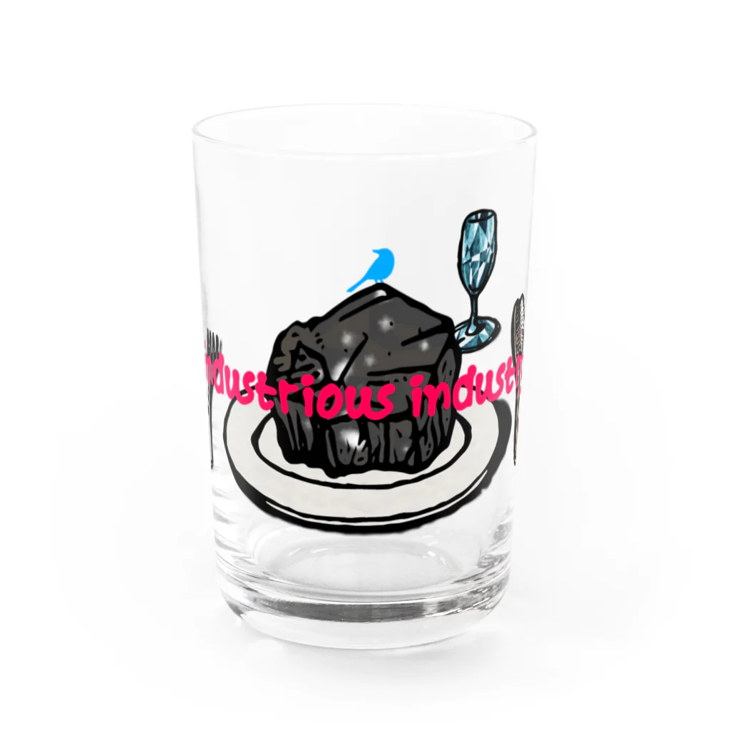 industrious industryの三度の飯より Water Glass :front