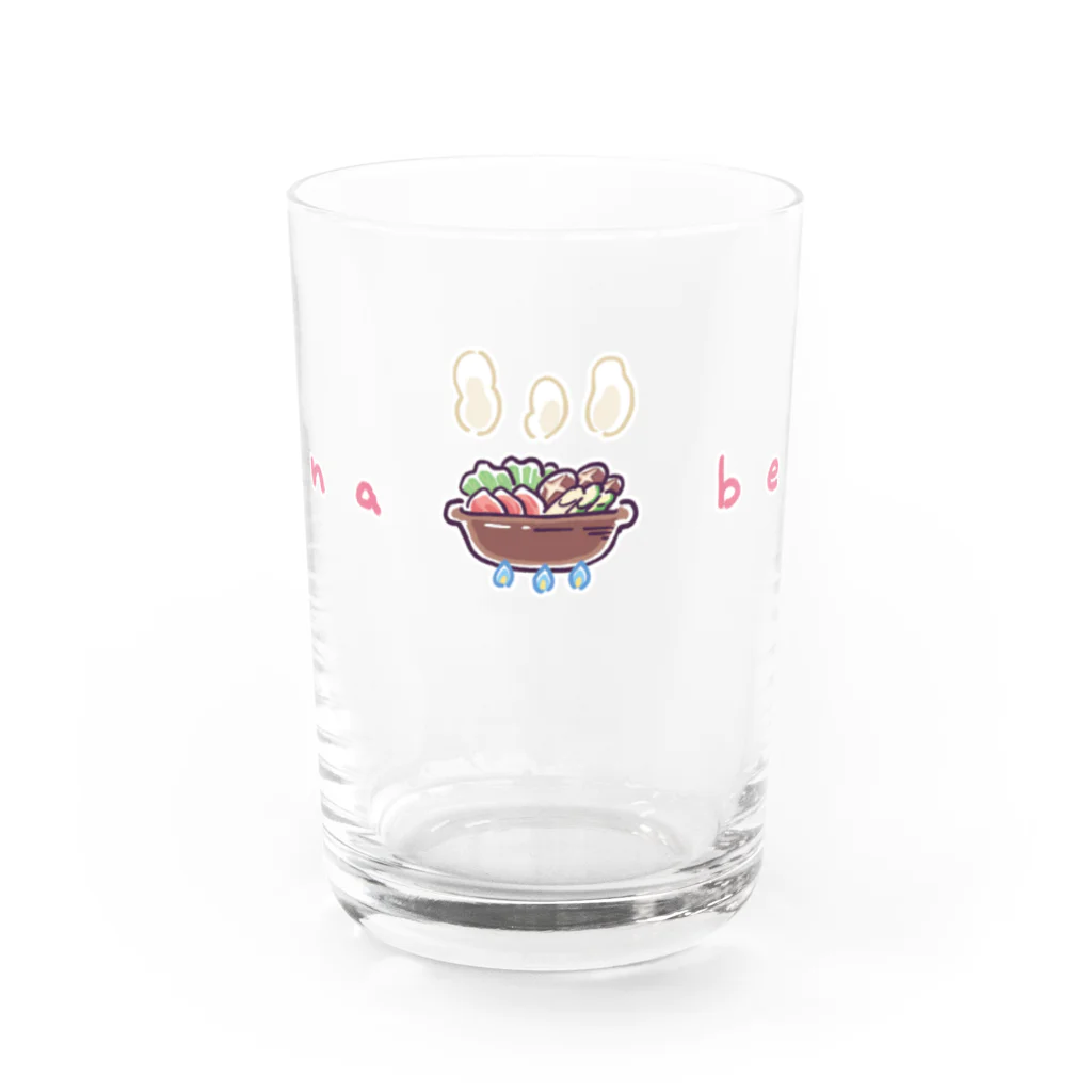 ヨコ山店のお鍋ぐつぐつ Water Glass :front