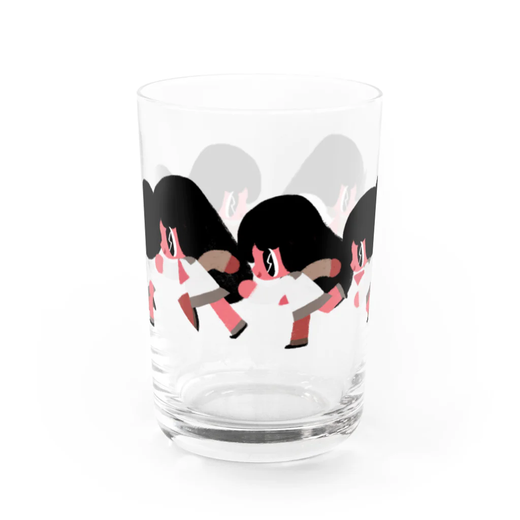 💛ギャルとJKのおみせ💛のRUN RUN！JK💨 Water Glass :front