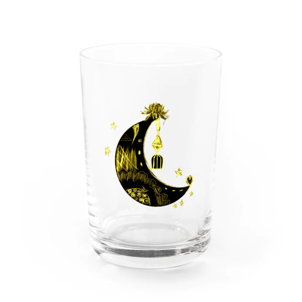 DARTS RYOのMoon Flower Water Glass :front