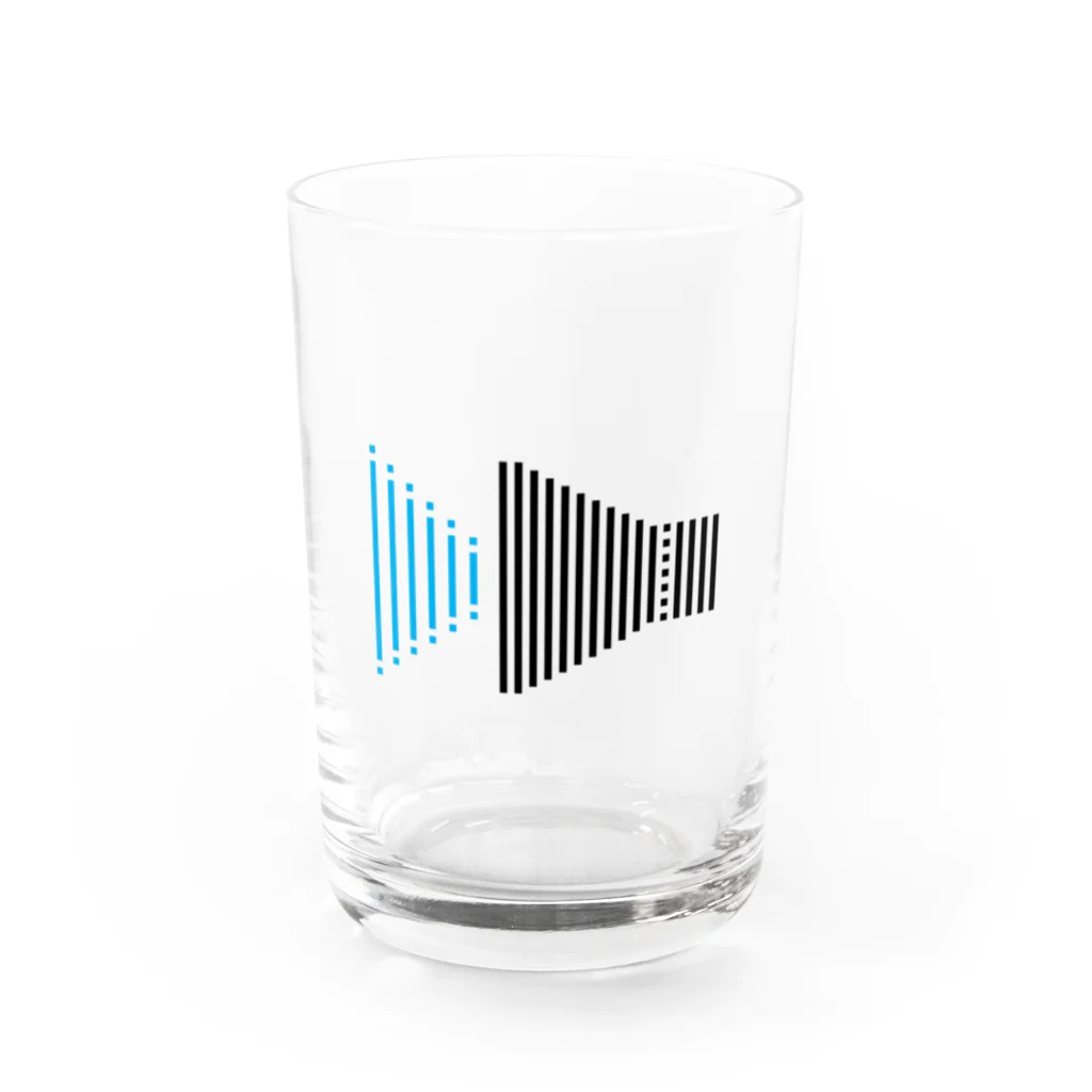 UP BANANAのドット絵音声マーク Water Glass :front
