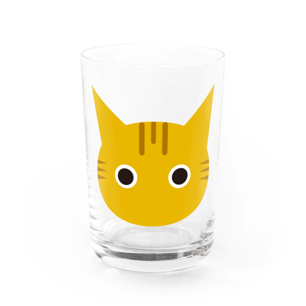 chopper'sの茶トラ Water Glass :front