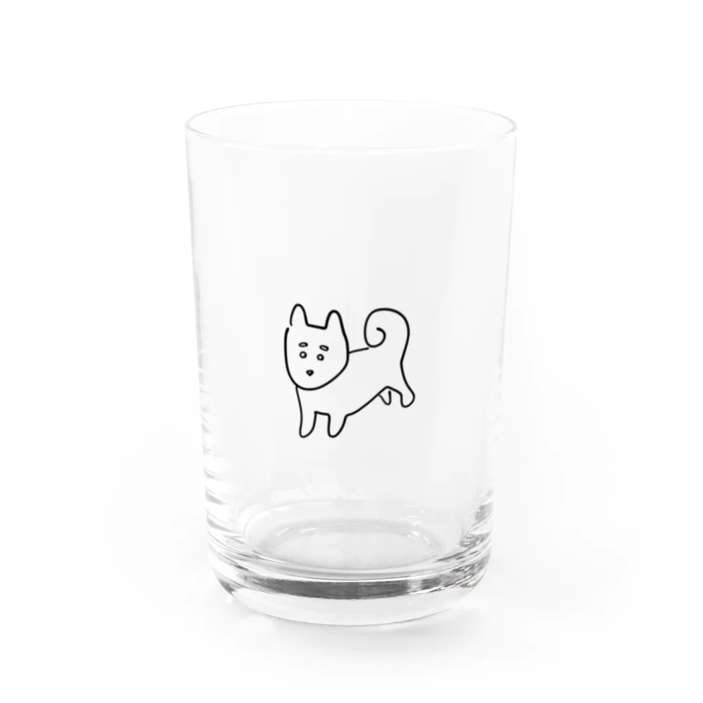 みっきーのゆるいぬ(柴犬) Water Glass :front