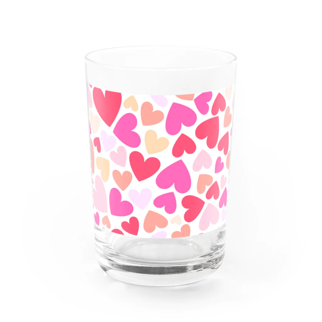 orange_honeyのハート Water Glass :front