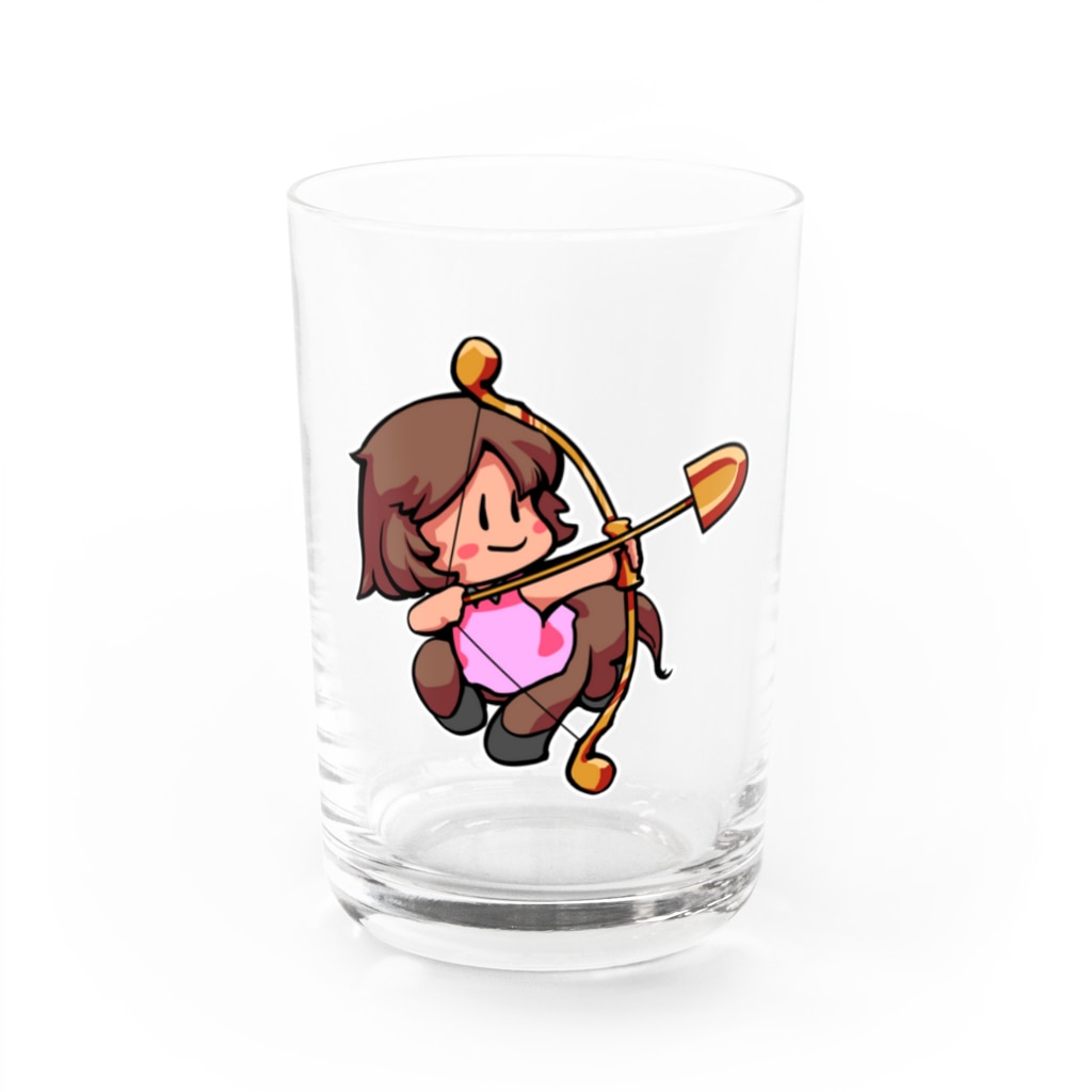 井神智志のブラウンのいてさん（射手座） Water Glass :front