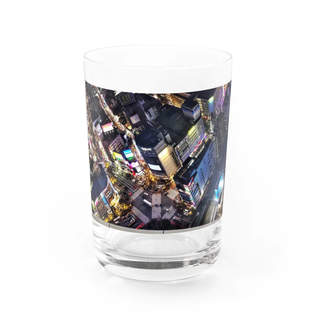 自由騎士の渋谷スクランブル Water Glass :front