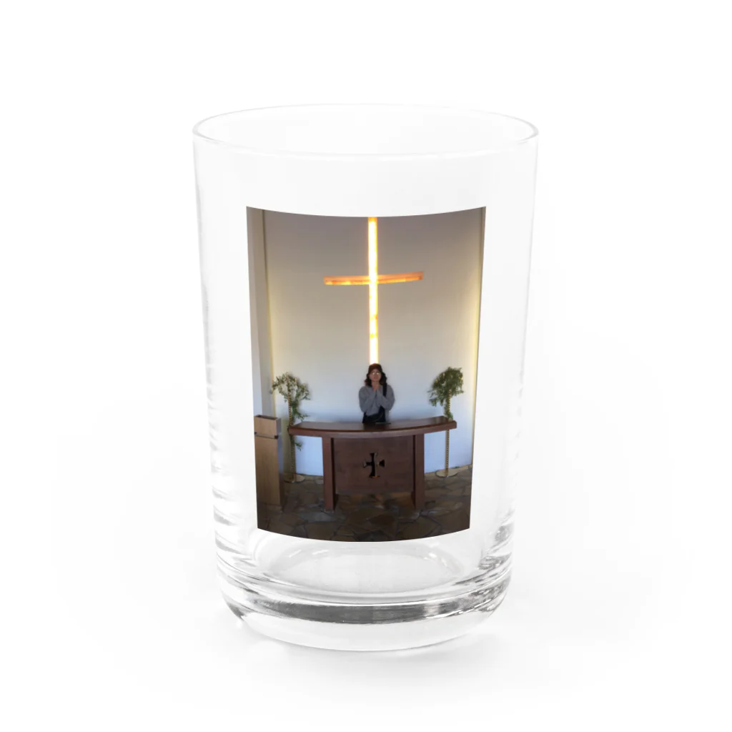 スコーン&ビスケッツのgod bless me. Water Glass :front