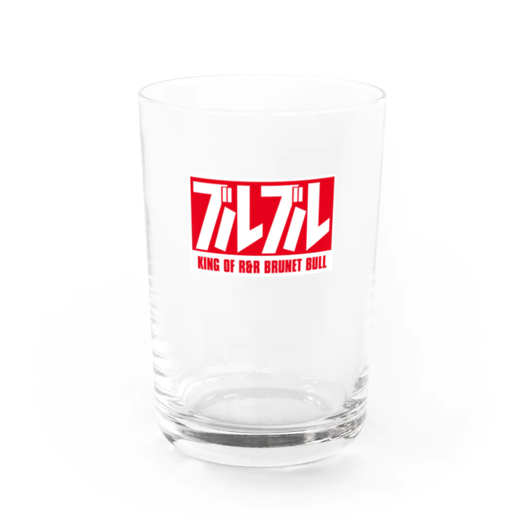 BRUNET BULL official SHOP！のブルブルロゴYタイプ Water Glass :front