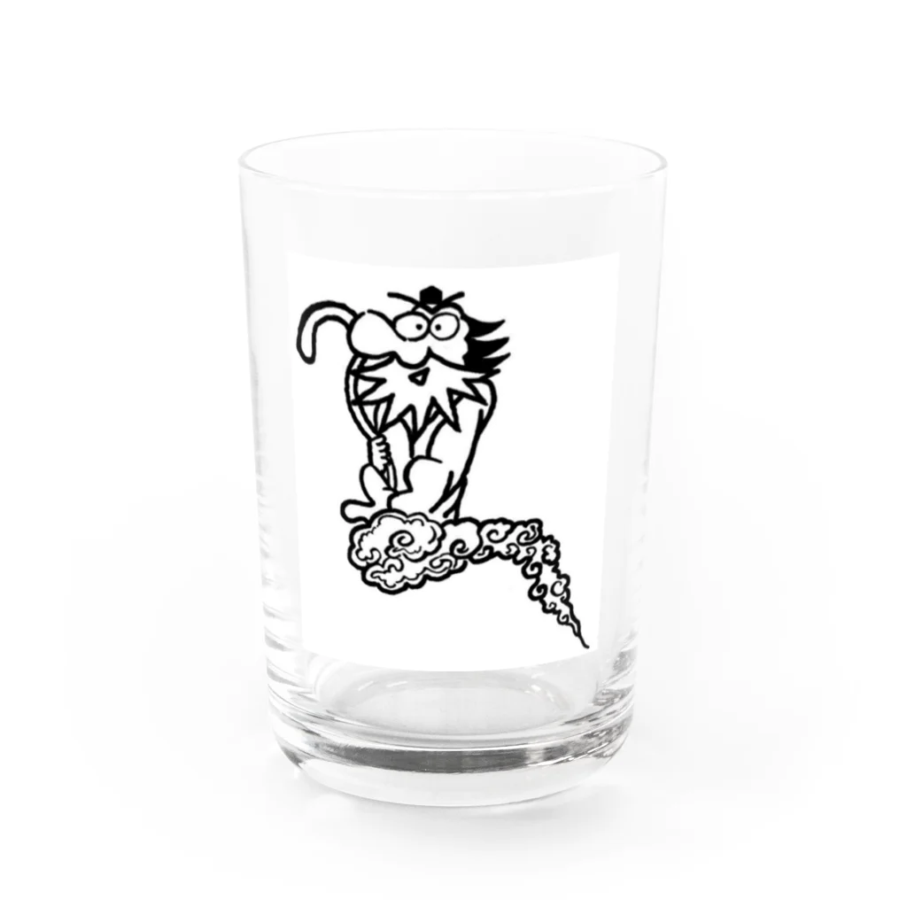 とよだ 時【ゆうもぁ-と】の伊吹山飛行上人 Water Glass :front