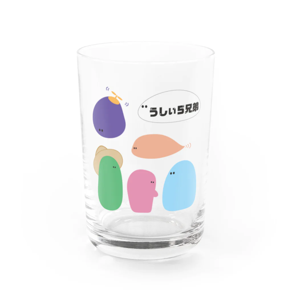 めったりかのうしぃ５兄弟 Water Glass :front