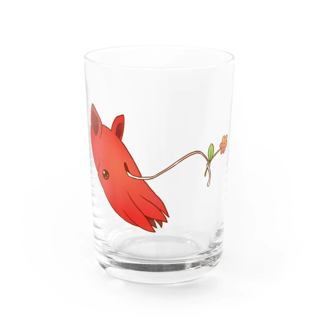 ねこねこたいむのコウモリダコさんのグラス♪（深海生物シリーズ） Water Glass :front