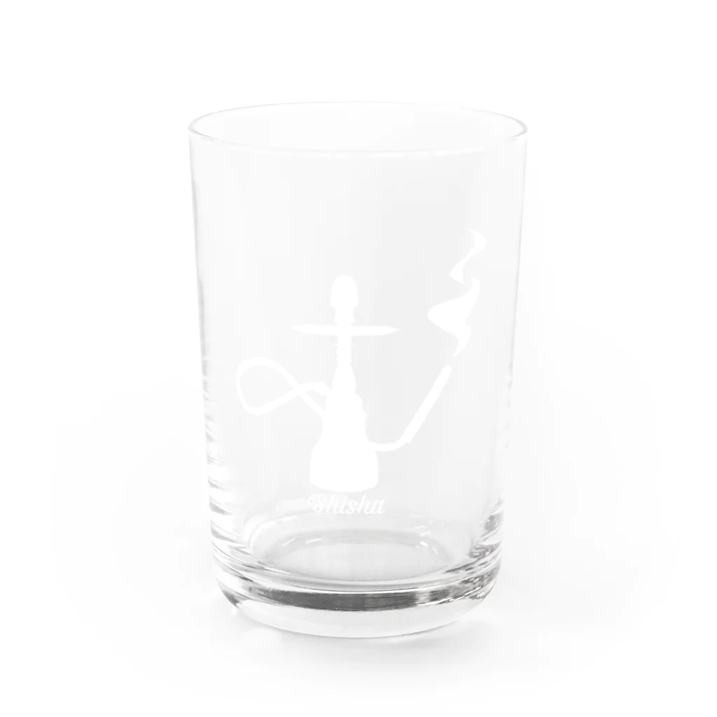 けむりちゃんのシーシャシルエットロゴグラス Water Glass :front