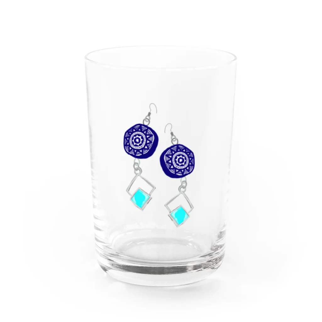 みつまめこshopのピアス Water Glass :front