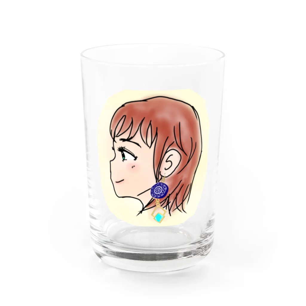 みつまめこshopのAre you excited? Water Glass :front