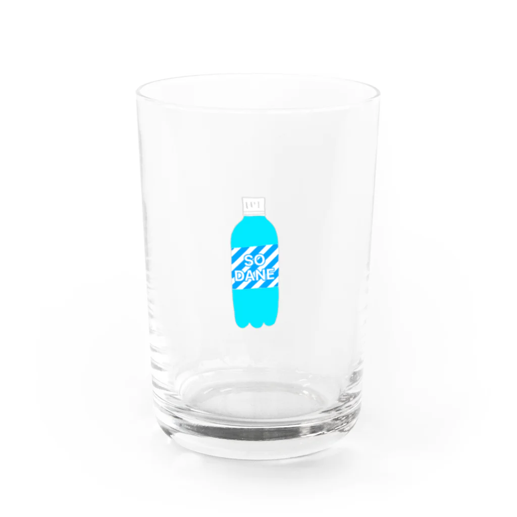 四角いプリン。のこうていソーダ Water Glass :front