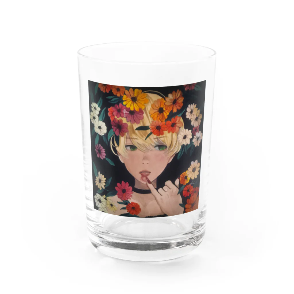 ウチノアイ Ai Uchinoの花の森・夢 Water Glass :front