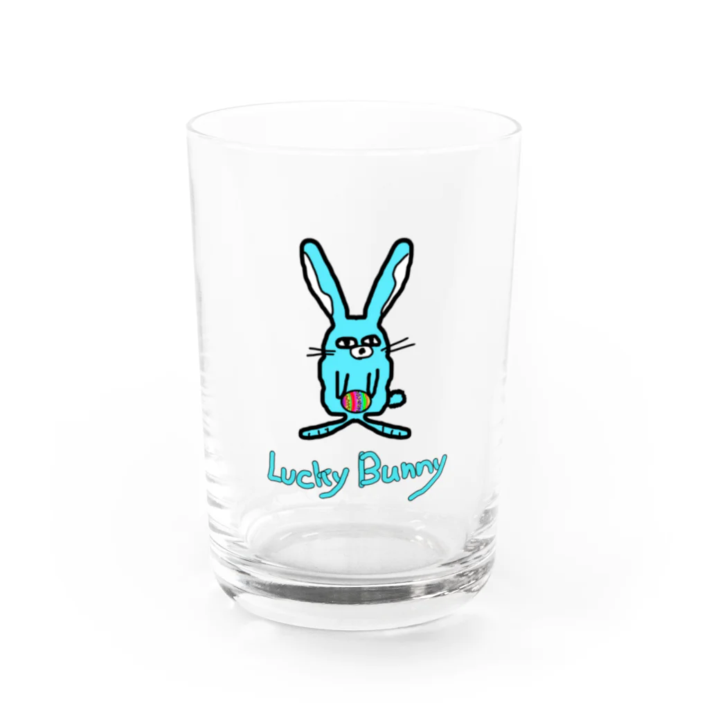 Momonngamonnga zakka のLucky Bunny グラス前面