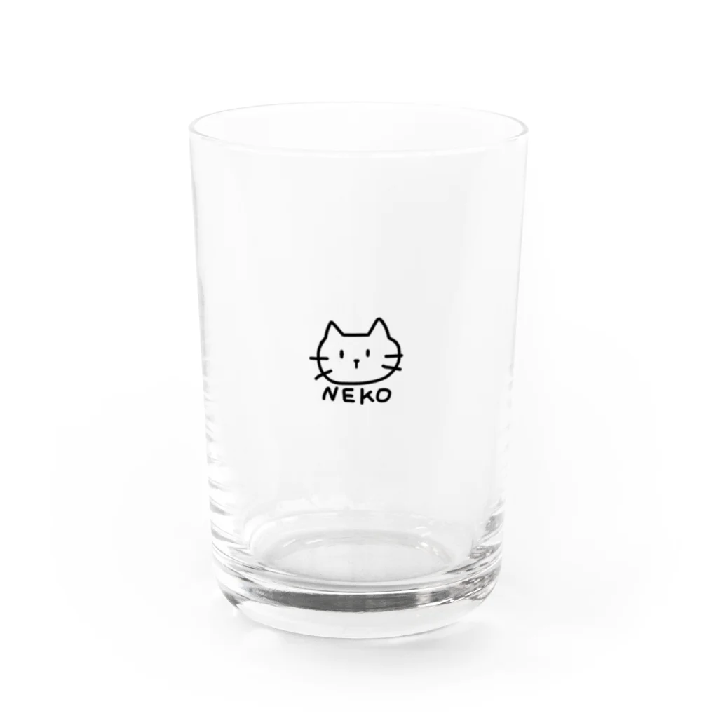 いぬ派。のNEKO Water Glass :front