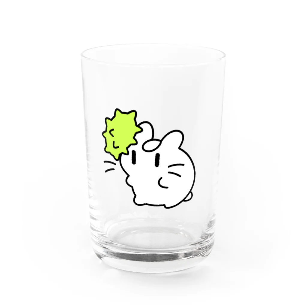 ハムスターのむにむにのオナモミとむにむに Water Glass :front