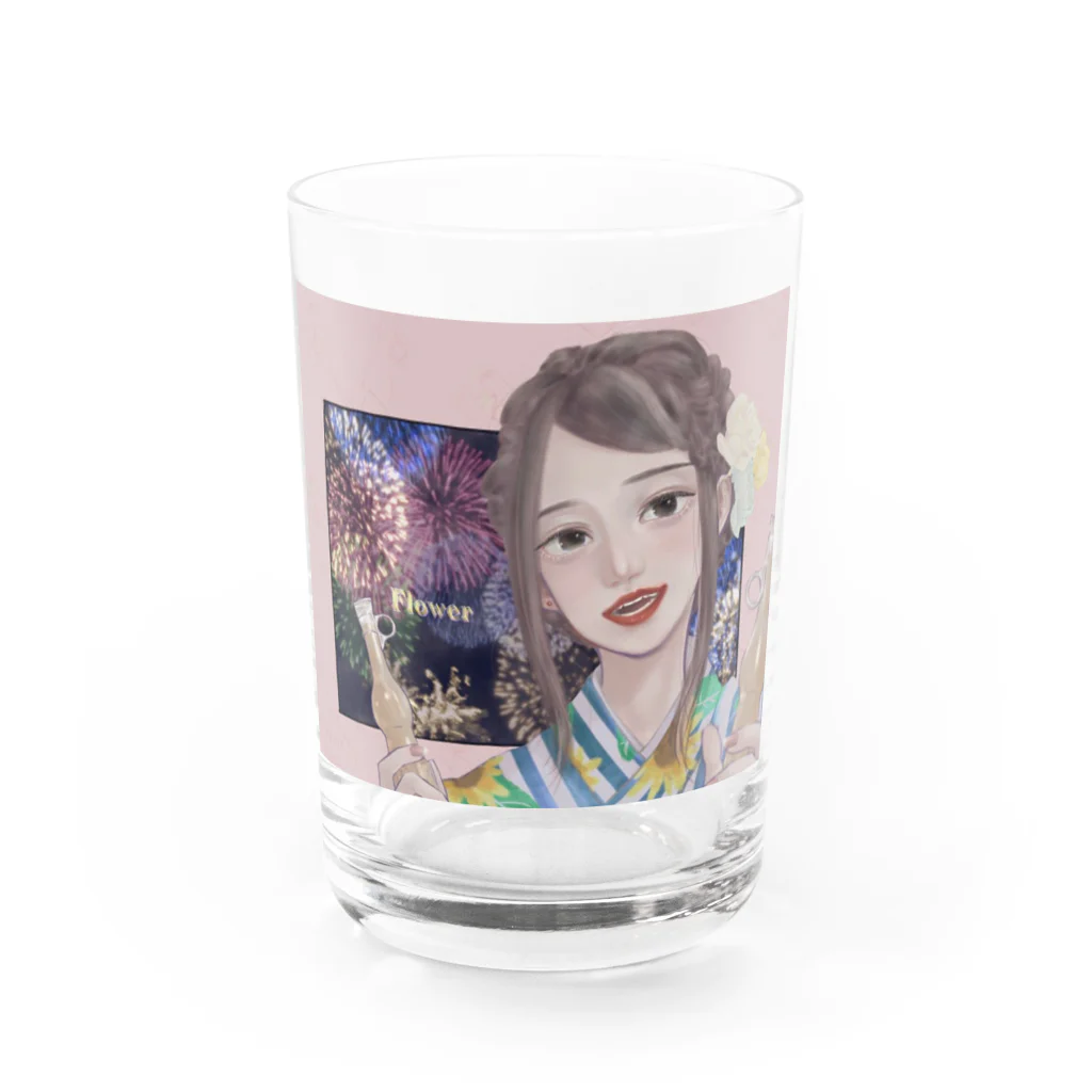 壱川あのんのシェアパピ子 Water Glass :front