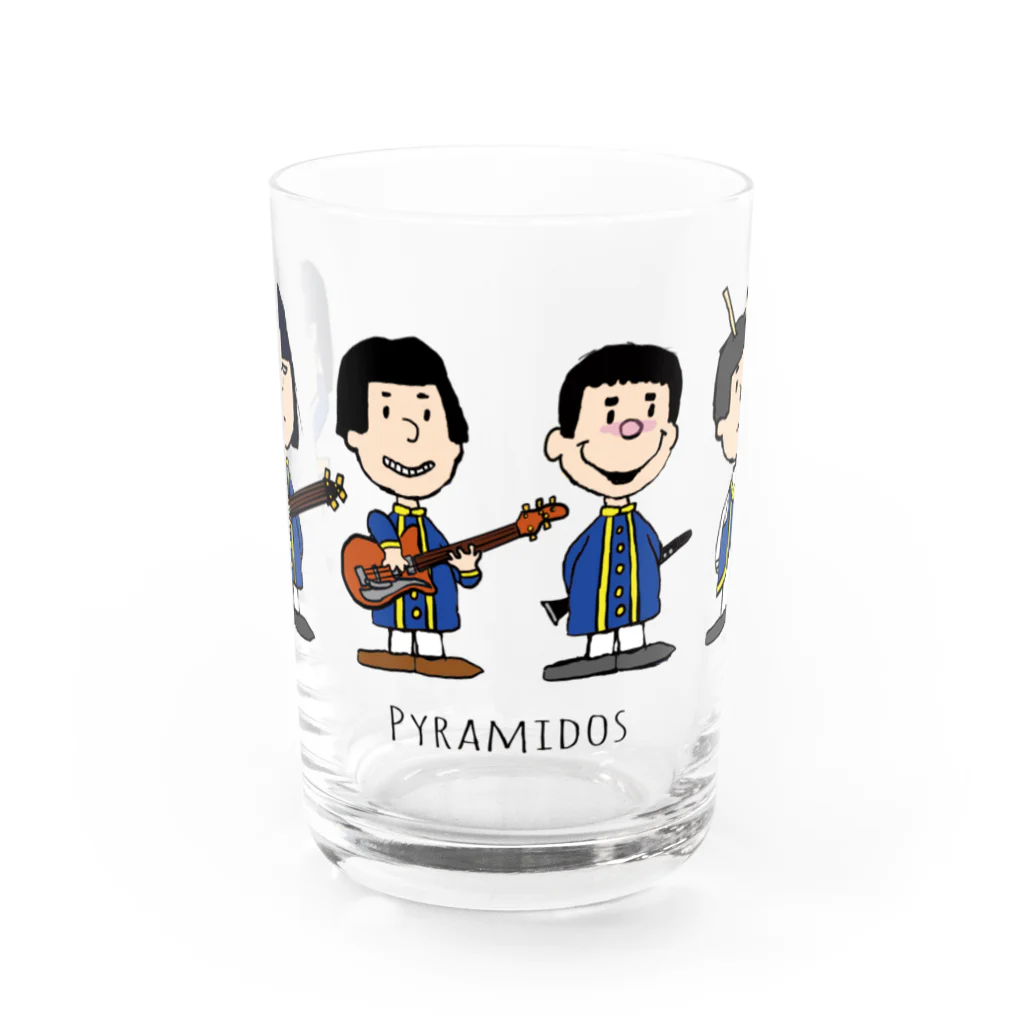 Pyramidos(ピラミッドス)のピラミッドス　カートゥーン風 Water Glass :front