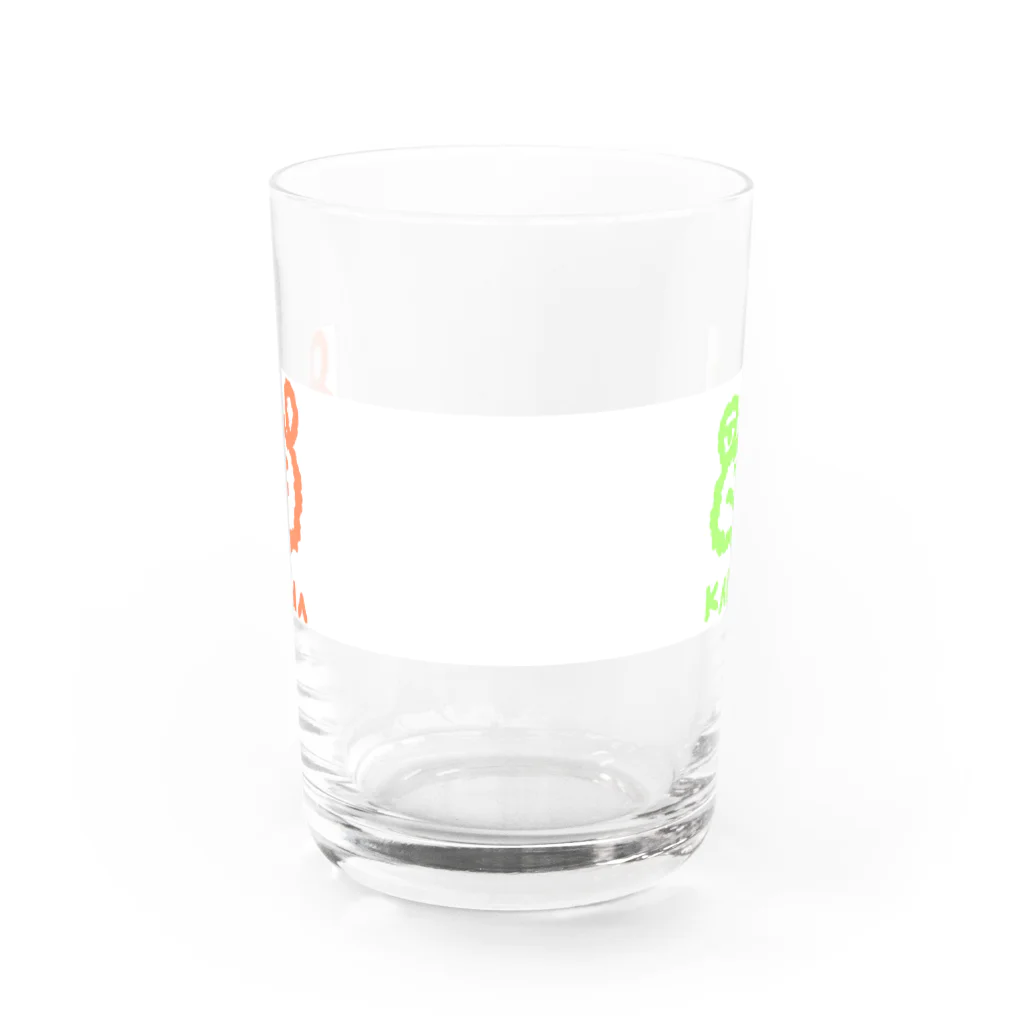 Moja Moja Girlのクマとカエルは兄弟グラス Water Glass :front