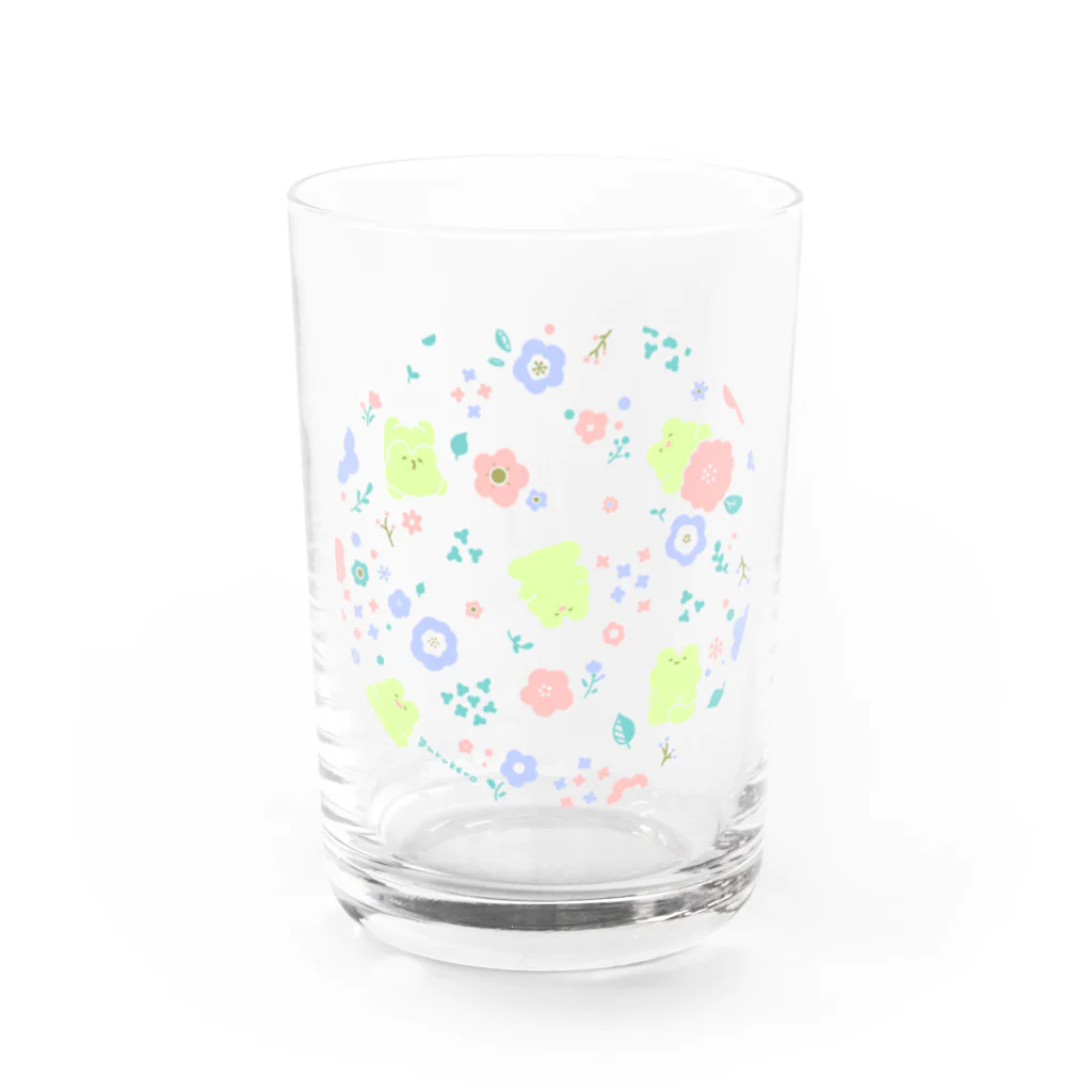 あぶけろのふろーらるなゆるけろ Water Glass :front