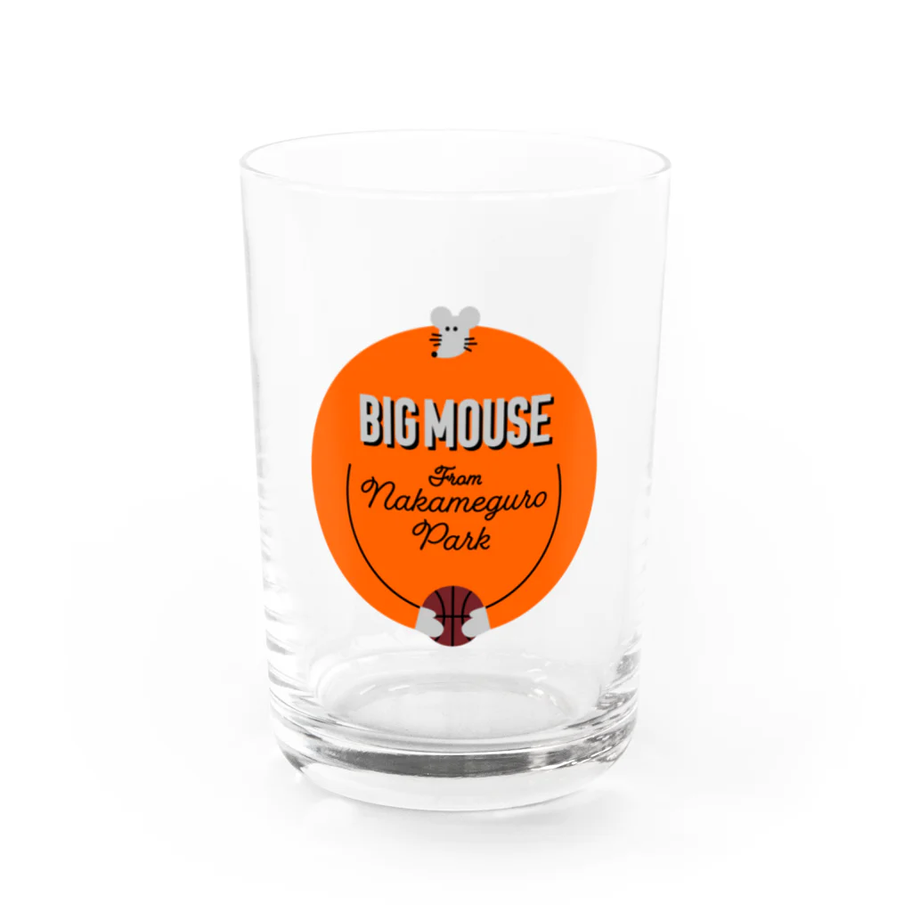 ビッグマウスくん｜BIGMOUSEのビッグマウスくん / ロゴ Water Glass :front