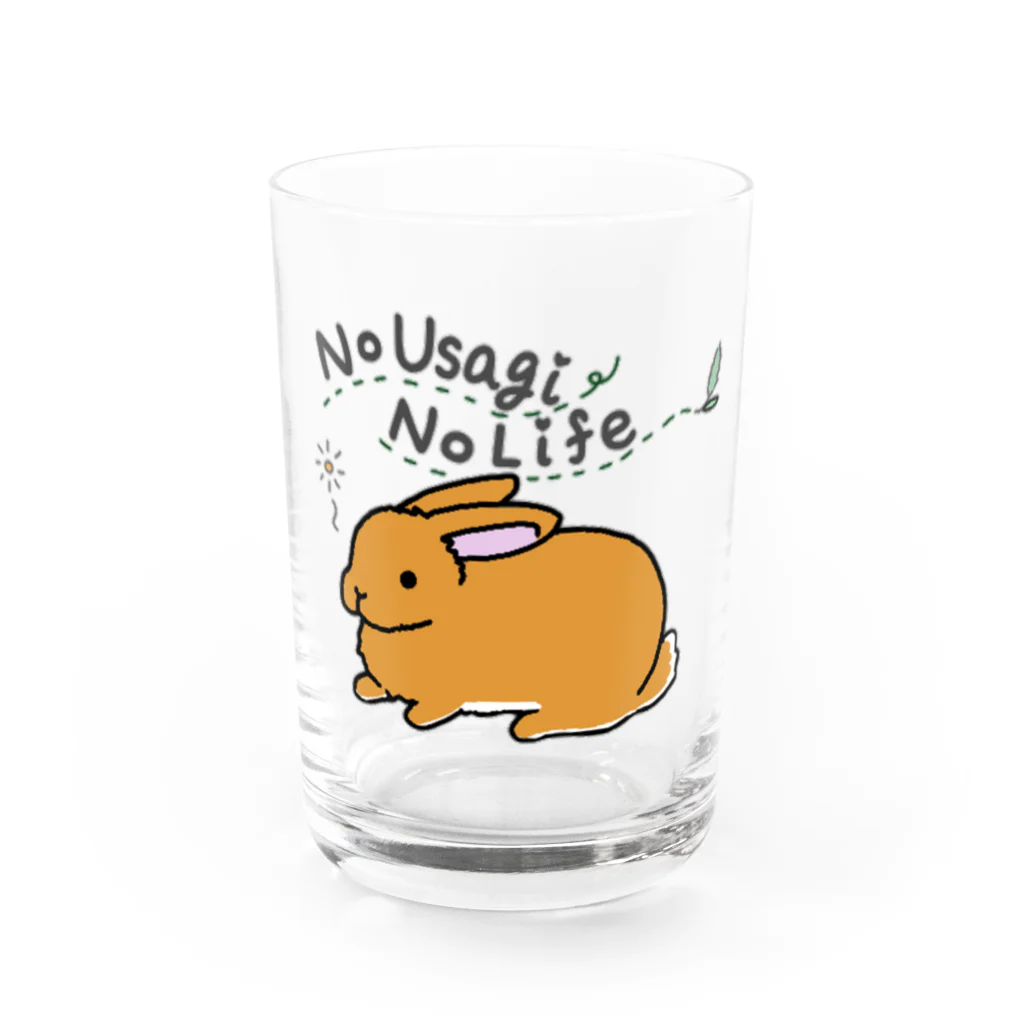 いにゃのNo Usagi No Life Water Glass :front