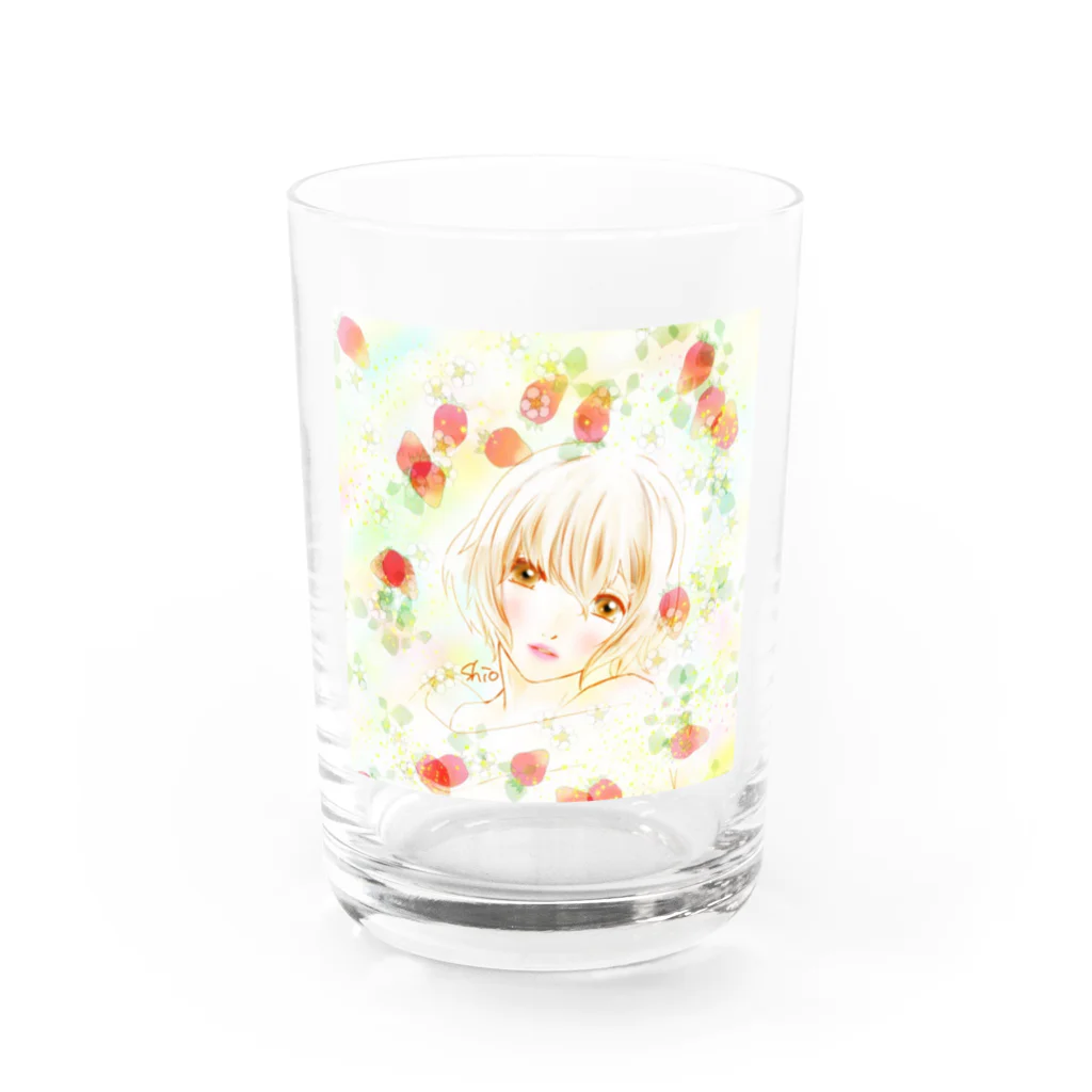 ぎゃらりー☆紫桜のいちご女子 Water Glass :front