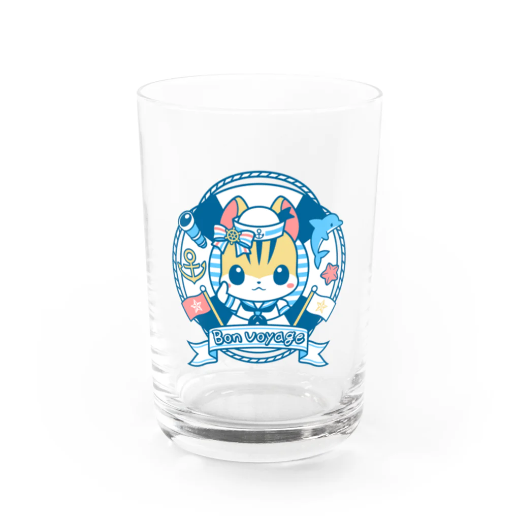 ☀️ひなたぼっくすの🐿デコりす マリンセーラー Water Glass :front