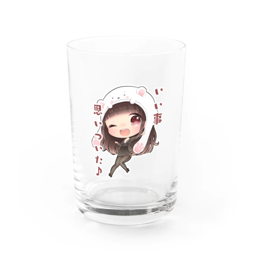 シロクマ帝国グッズ支店の綾香Ｐの思い付き♪ Water Glass :front