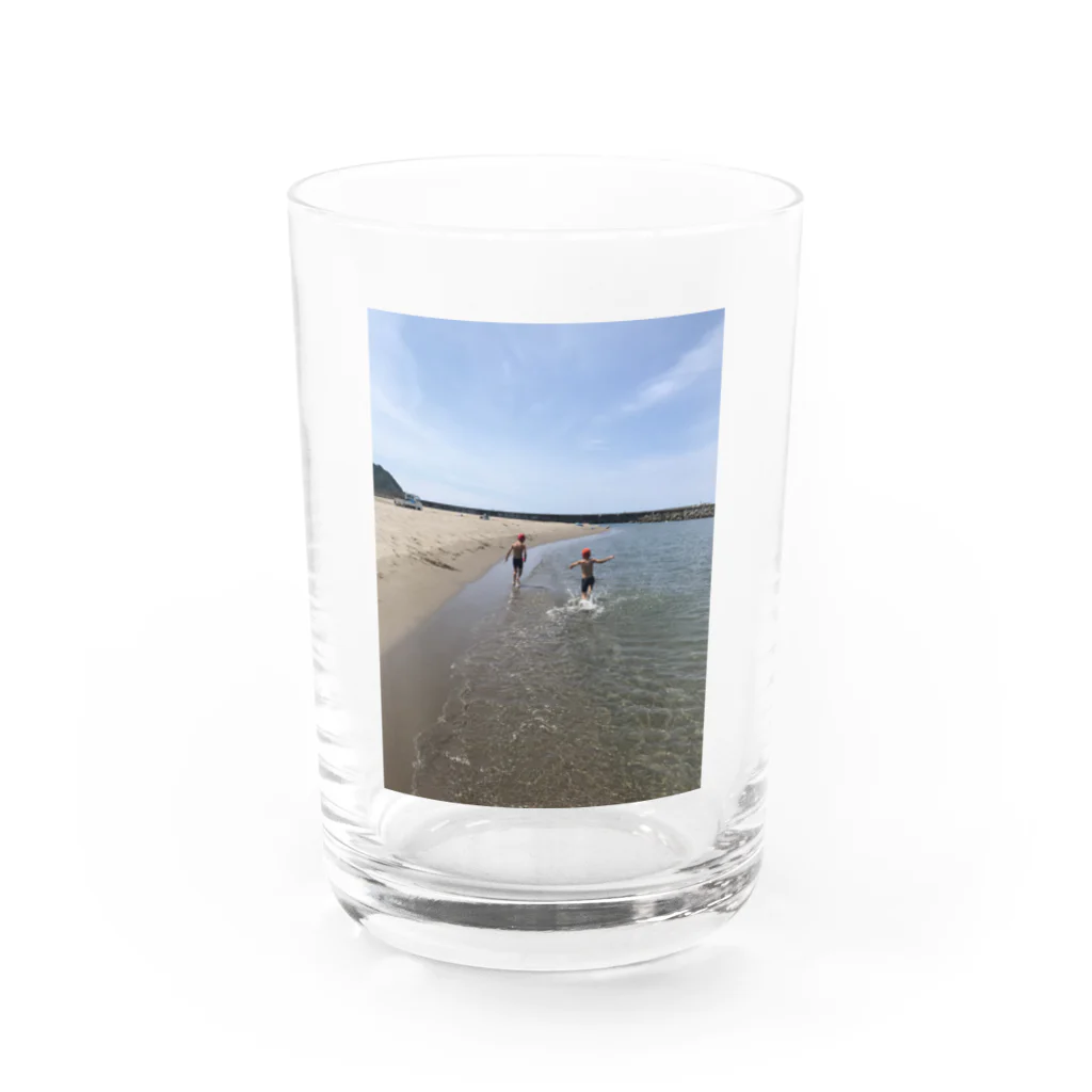 Swa86387072の真夏の浜辺 Water Glass :front