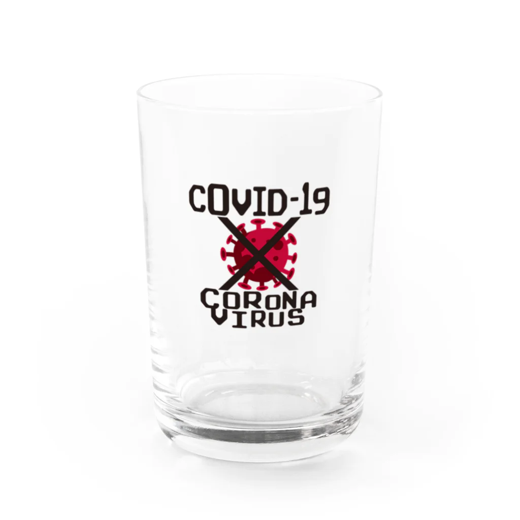 グラフィンの新型コレラウイルス COVID19 01 Water Glass :front
