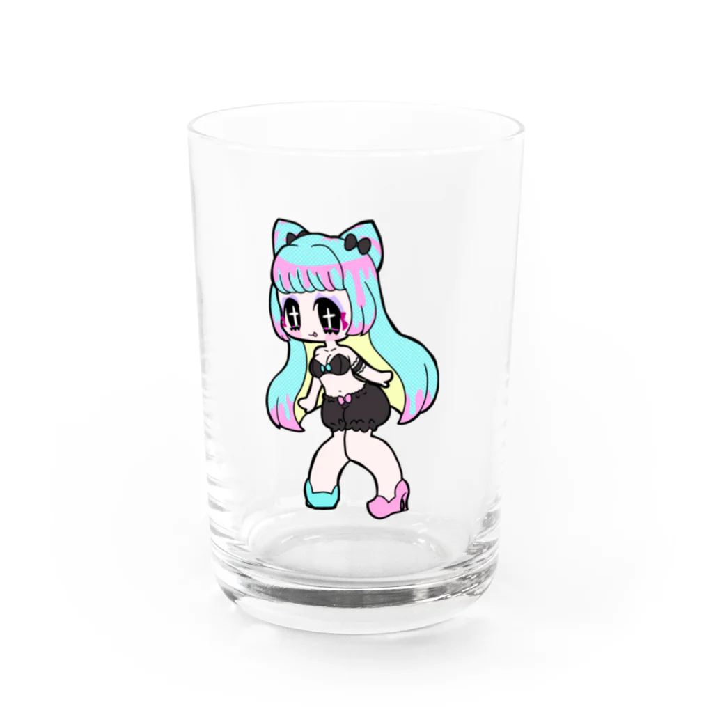 ゴコウヒャクソクのパステル女の子 Water Glass :front